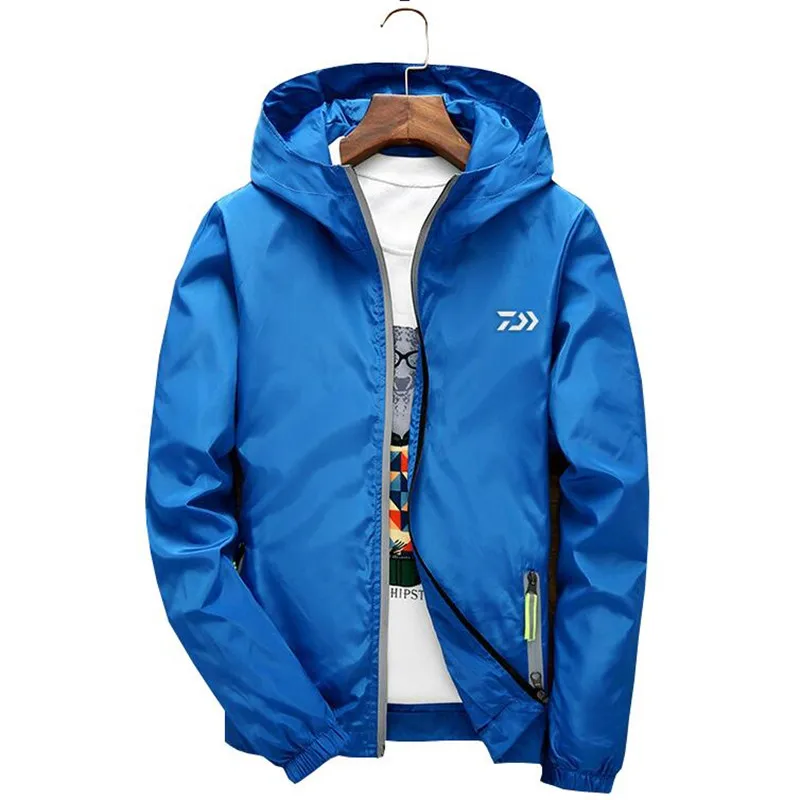 Fishing Clothes Waterproof Breathable Jacket Thin Hooded 2020 Summer Outdoor Long Sleeved Sunscreen Clothing Male | Спорт и