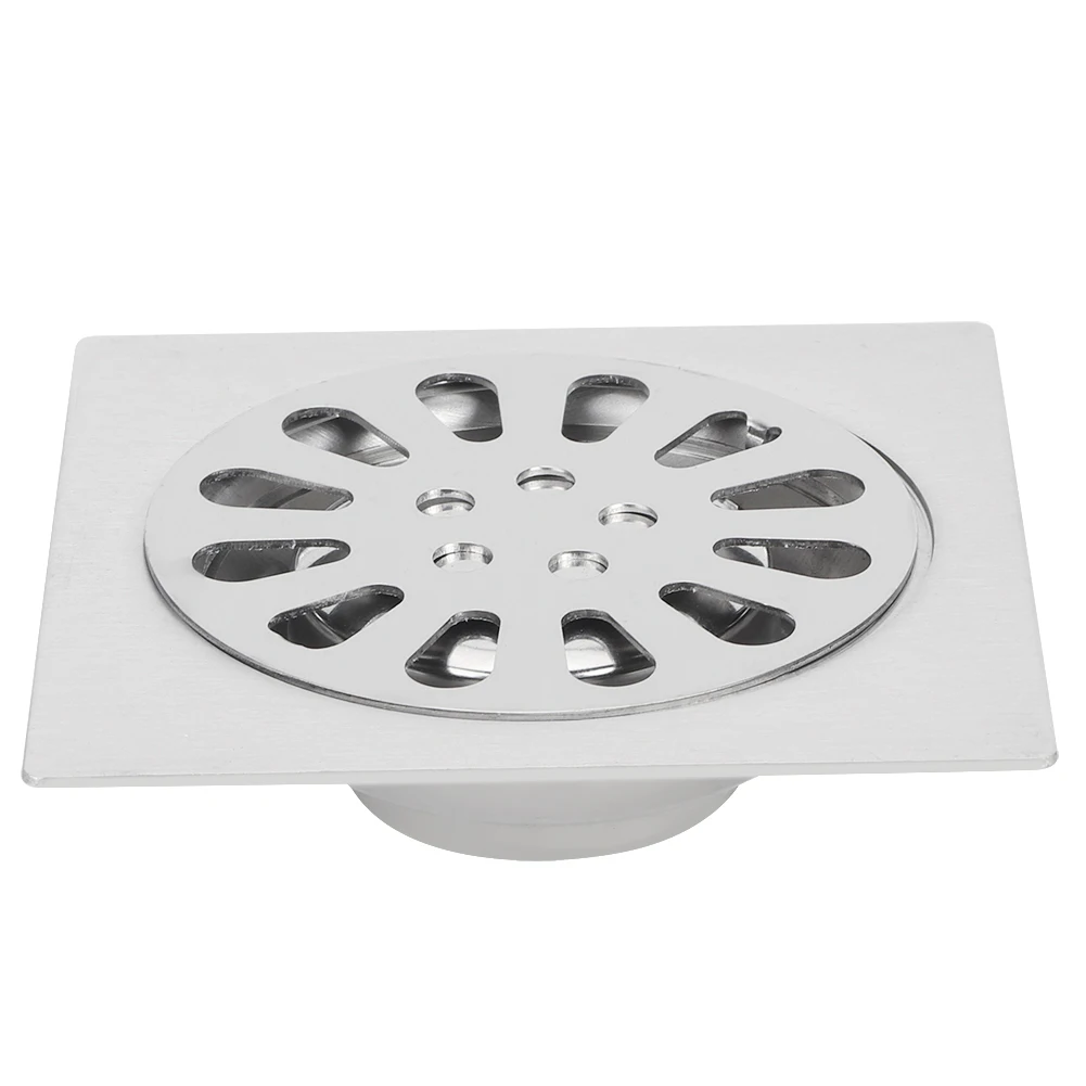 

Single Zinc Alloy Bathroom Shower Square Floor Drain Cover Deodorant Kitchen Zinc Alloy Floor Drain For Bathroom Only