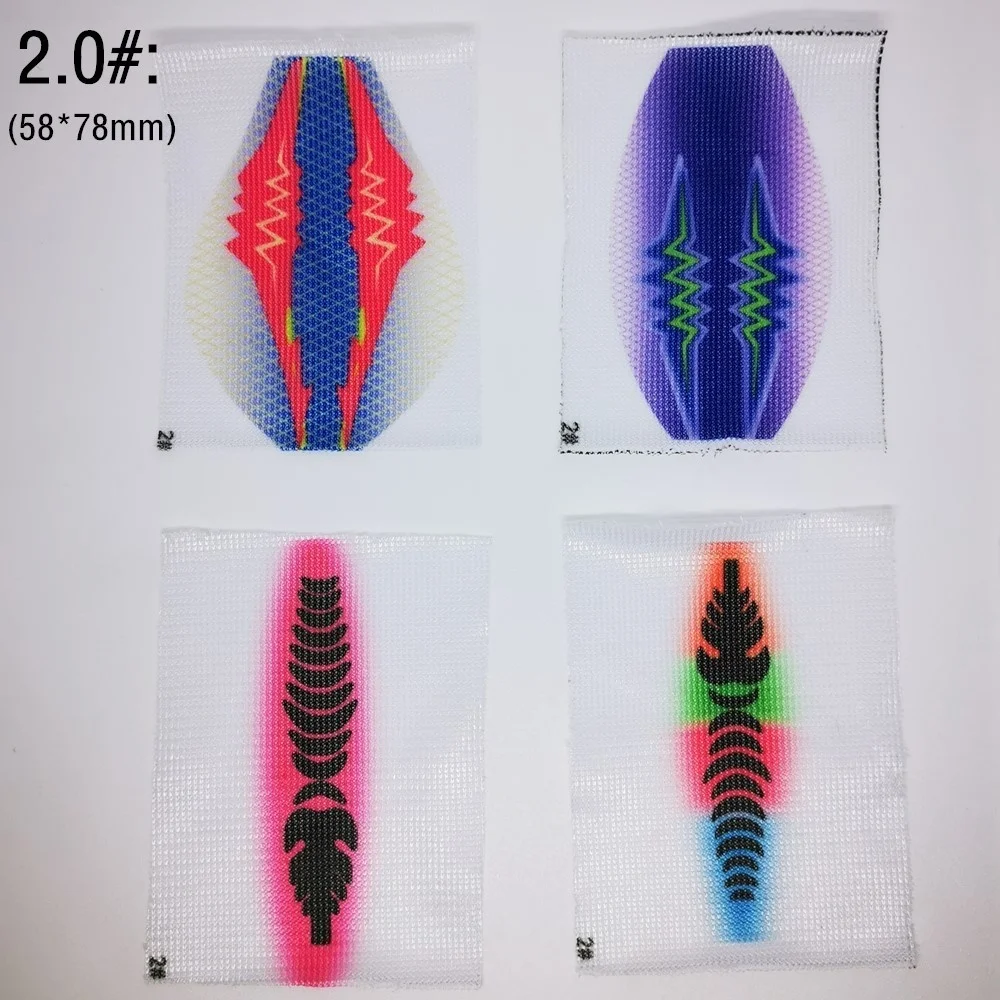 10 шт. маленькая приманка кальмар чипирон тонкая сетка стрейч полиэфирная ткань