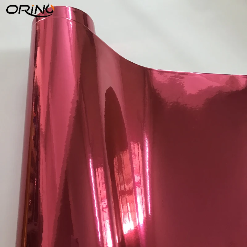 Красная хромированная зеркальная виниловая пленка для обертывания, клейкая пленка для украшения, изменение цвета, сделай сам, обертывание, пинг лист, авто наклейки, наклейка, автомобильные аксессуары