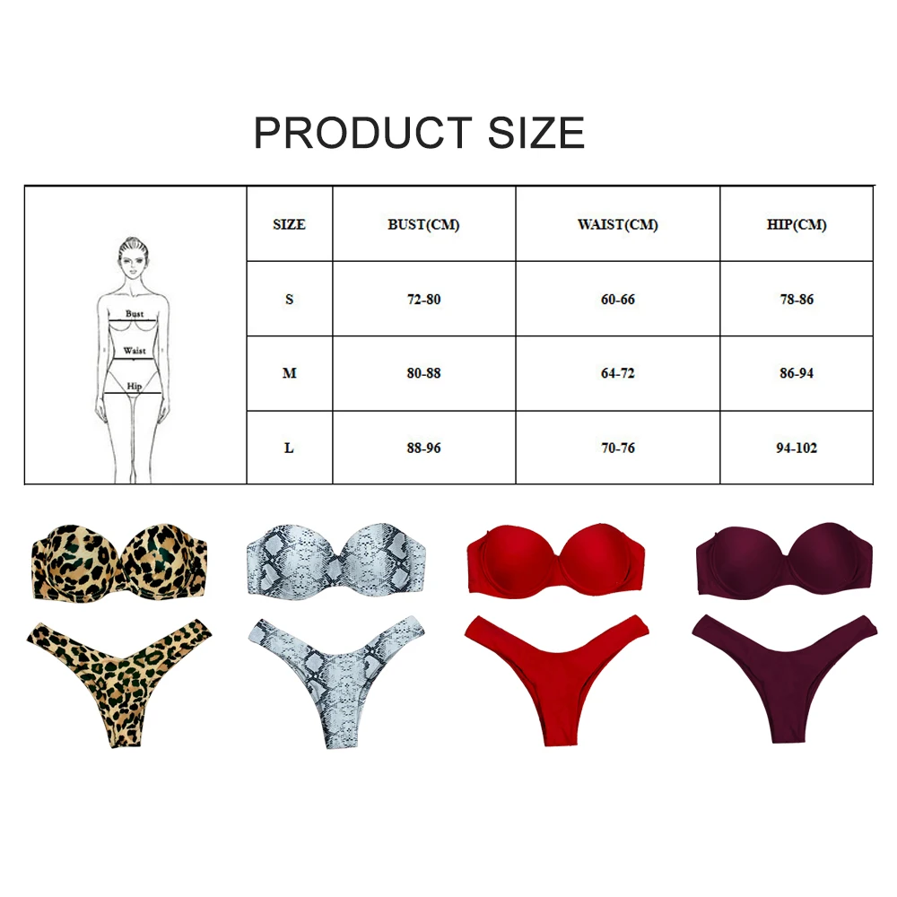 

Sexy High Waist Bikini Swimwear Women Swimsuit 2021 Leopard Brazilian Bikini Set Push Up Bathing Suit Female Summer Beachwear