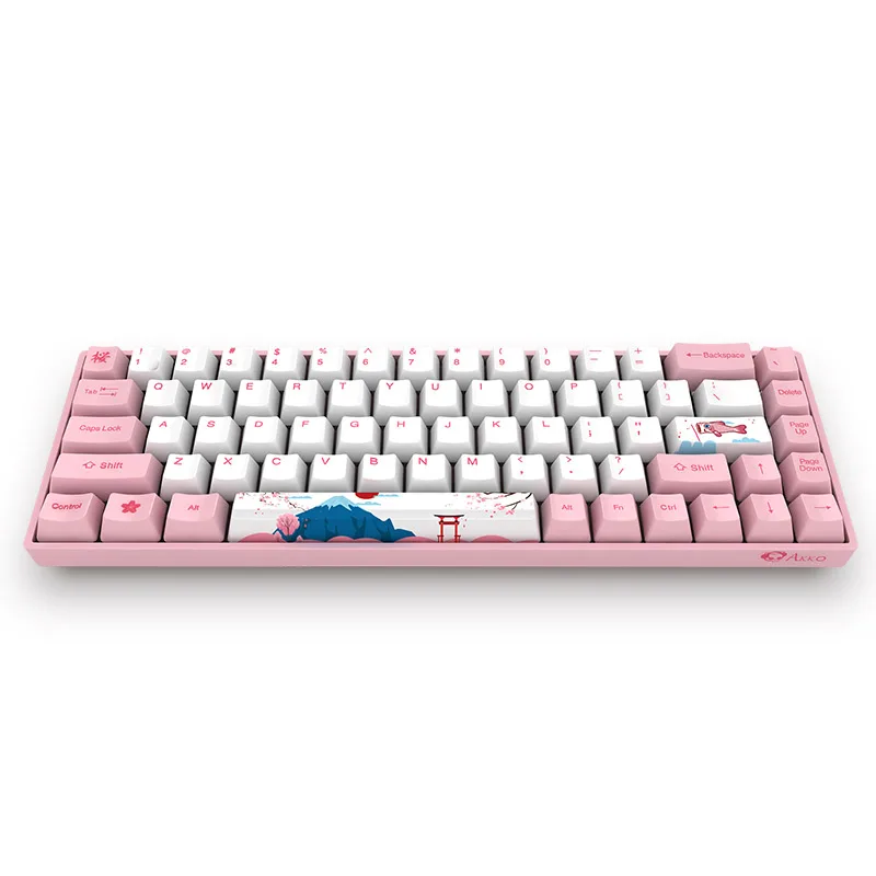 AKKO3068 bluetooth 3 0 USB Проводная клавиатура мирового тур Токио 68 ключи PBT для Akko