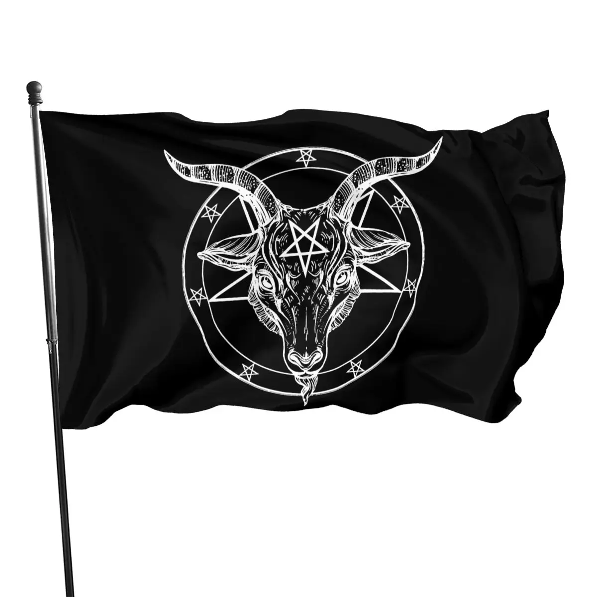 

Mens Baphomet Pentagram Satantic Occult Church Of Satan Goat Goth S5Xl Aesthetic Popular Style Funny Flag