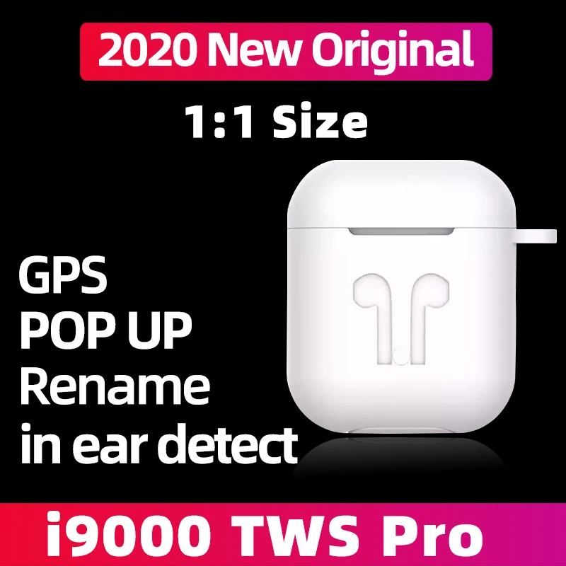 Bluetooth наушники i9000 TWS Pro 3 Беспроводные спортивные 1:1 стереонаушники PK i90000 MAX i12 i9s i7s
