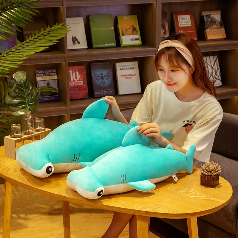 Бесплатная доставка мягкие плюшевые куклы в виде молотковой головы акулы