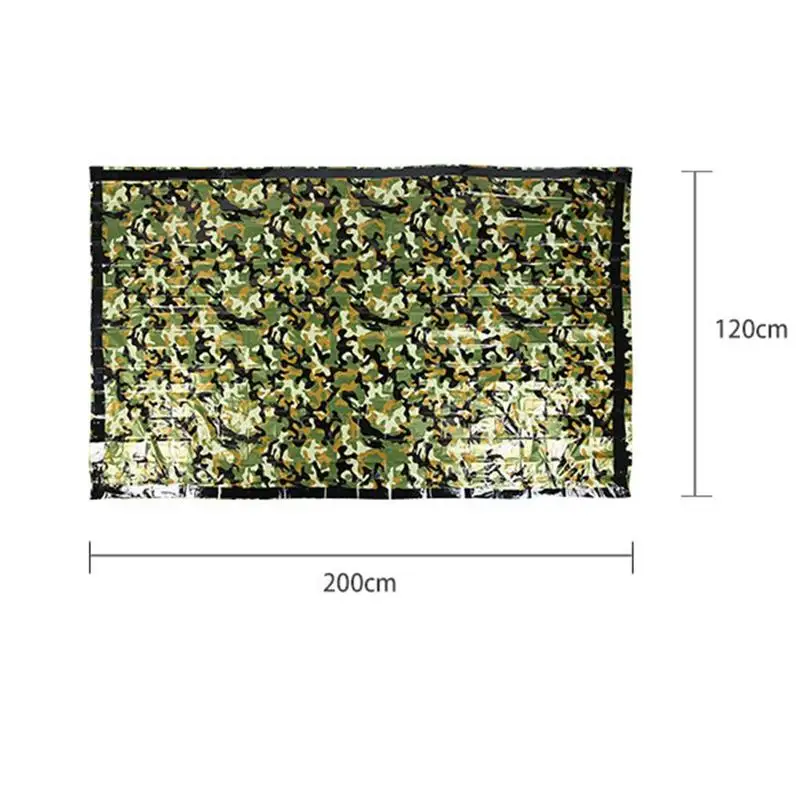 

Outdoor Supplies Double Emergency Sleeping Bag Pe Camouflage Blanket Emergency Tent Insulation Emergency I2C9