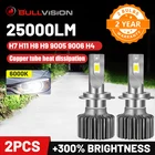 Светодиодные фары H7 H11, 6000K, H8, H9, H4, из меди, Luces turbo, Автомобильные светодиодные лампы Ice 9006 HB4 9005 HB3 CSP, автомобильные фары дальнего и ближнего света