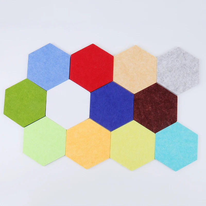 Hexagon Wall Stickers 3D Letter Message Board Photo Display Felt Kids Room Decor Background Wallpaper Decorative | Дом и сад