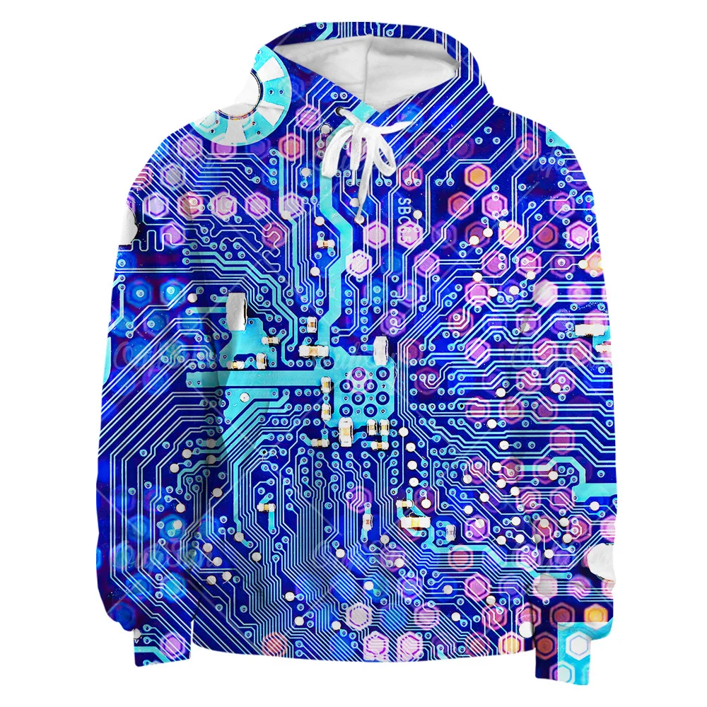 

Свитшот мужской с круглым вырезом и 3D-принтом, на весну и осень