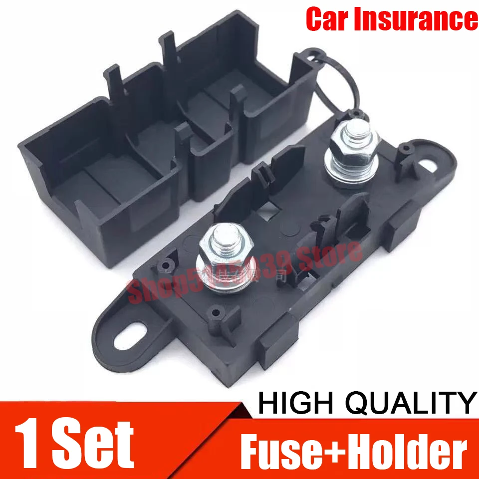 1 комплект Автомобильный держатель предохранителя 40A 60A 80A 100A 150A 200A 250A 300A 350A 400A автомобильный держатель предохранителя болтового типа 1 комплект Автомобильный держатель предохранителя 40A 60A 80A 100A 150A 200A 250A 300A 350A 400A автомобильный держатель предохранителя болтового типа