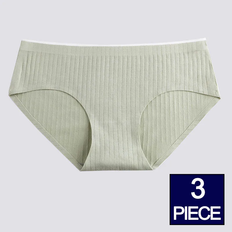 H 3pcs Модные бесшовные трусики для женщин, Комплект трусов, ультратонкое нижнее белье, хлопковые трусы XXL, 3 шт./лот, Прямая поставка# D - Цвет: H 3pcs
