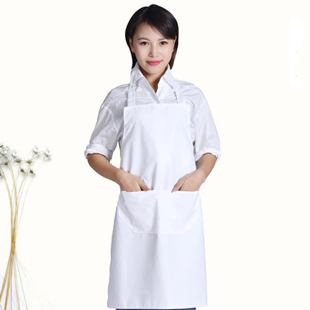 Противообрастающий Одноцветный кухонный фартук приготовление пищи для выпечки