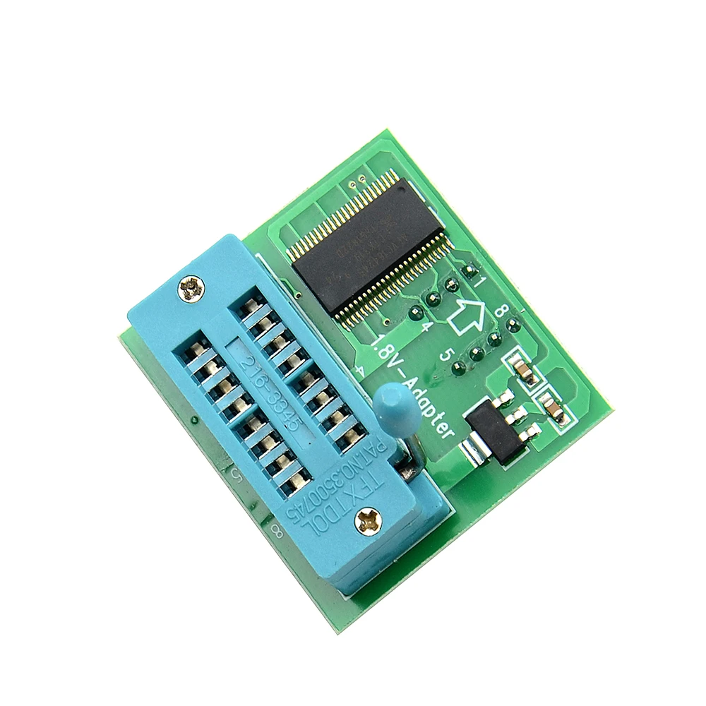 1.8V adapter for motherboard SPI Flash SOP8 DIP8 W25 MX25 use on programmers TL866CS TL866A EZP CH341 |