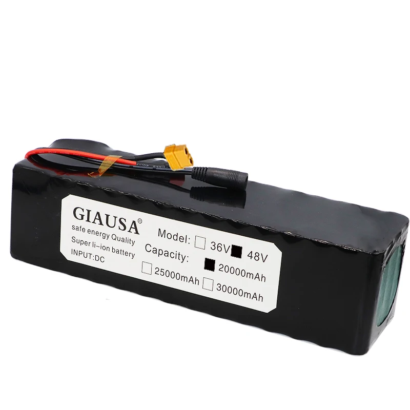 Комплект литий ионных аккумуляторов GIAUSA 48 в 30 Ач 13S4P 18650 для электровелосипеда