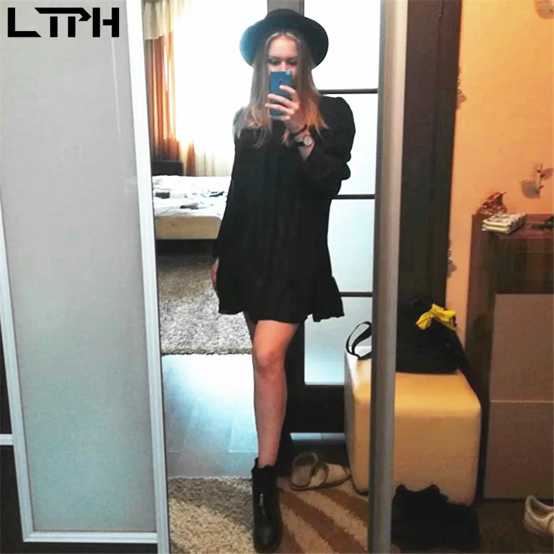 LTPH специальное предложение свободное элегантное женское платье с пышными