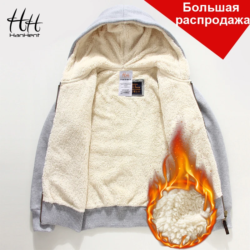 Hanhent Водонепроницаемый ветрозащитный Толстая куртка снаружи Мужская теплая
