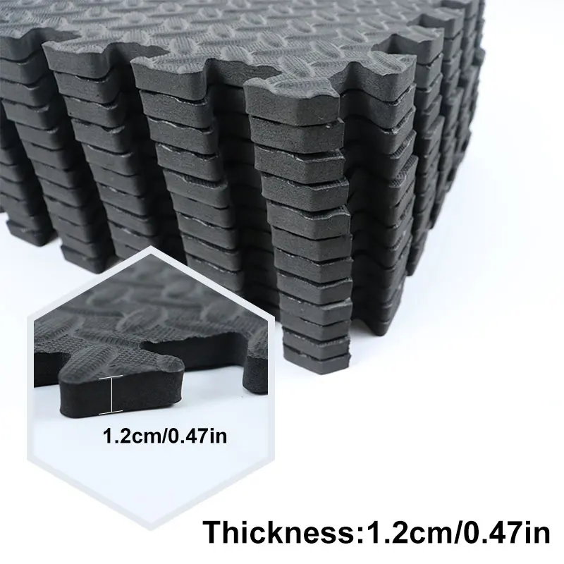 Goedkoop 12 Stuks 30*30Cm Sport Bescherming Gym Mat Eva Blad Graan Vloermatten Yoga Fitness Antislip Splicing Tapijten Dikker Shock Kamer Workout