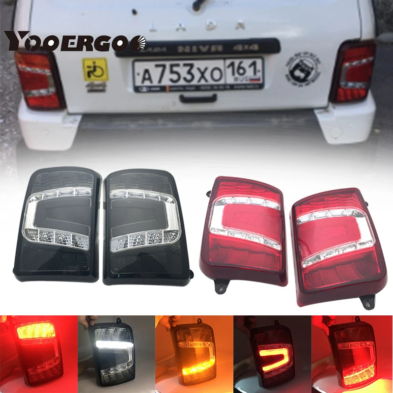 1 комплект светодиодные задние светильник с сигнальные лампы для Niva 4X4 1995 +