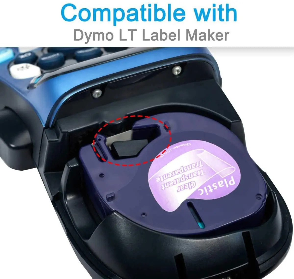 Unistar 5 шт. 12267 91201 совместимый с Dymo Letratag ленты для этикеток 12 мм Заправка Labelmaker