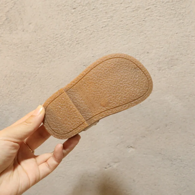 

Summer New Baby Girls Casual Leather Shoes Love Princess Leather Sandals Toddler Clogs Children's Shoes
