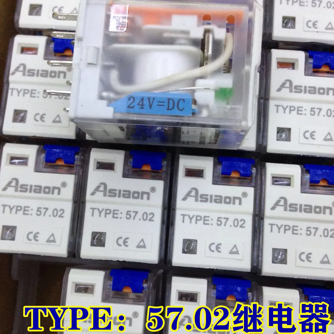 Тип: реле 57,02, штифт 24V8 с ручным переключателем