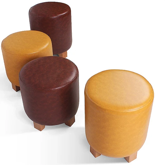 Новинка бытовой табурет с низкой ногой круглая маленькая деревянная скамейка