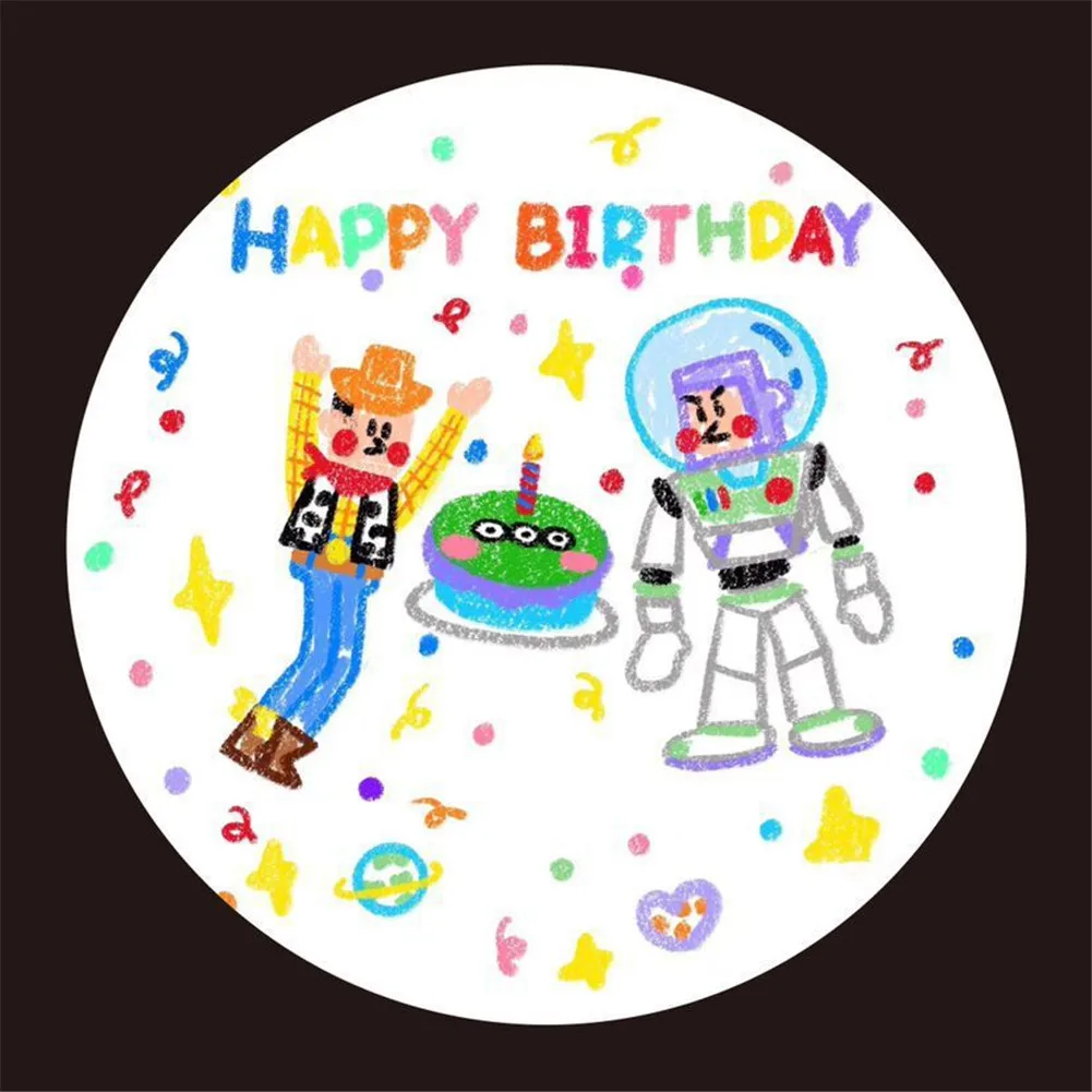 Проектор с днем рождения корейский стиль Instagram маленький красный свет для книги