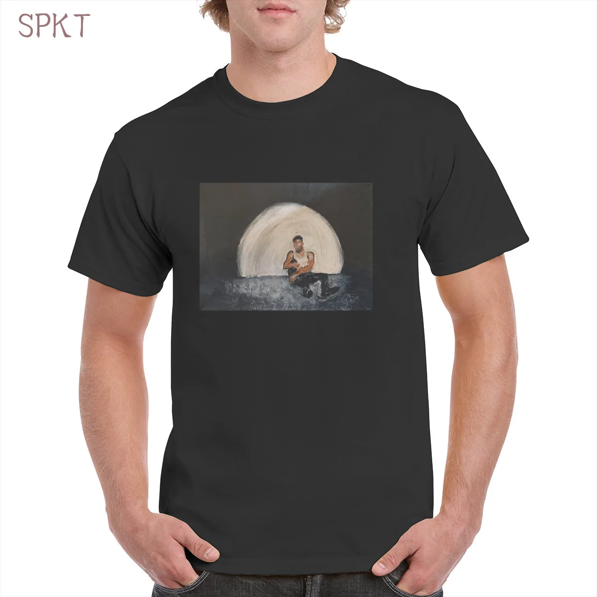 

Giveon Dezmann Evans Singer Handsome t shirt Top Soft Oversized Cotton Tee Female/Man T-Shirt Painting