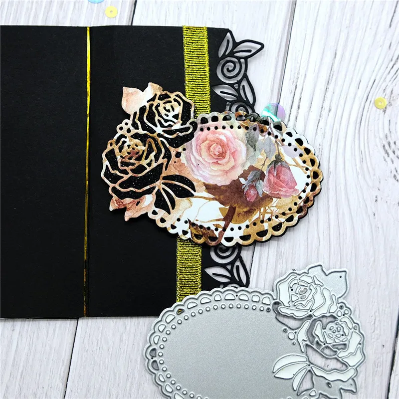 Металлические Вырубные штампы Kokorosa с цветочным кружевом для рукоделия