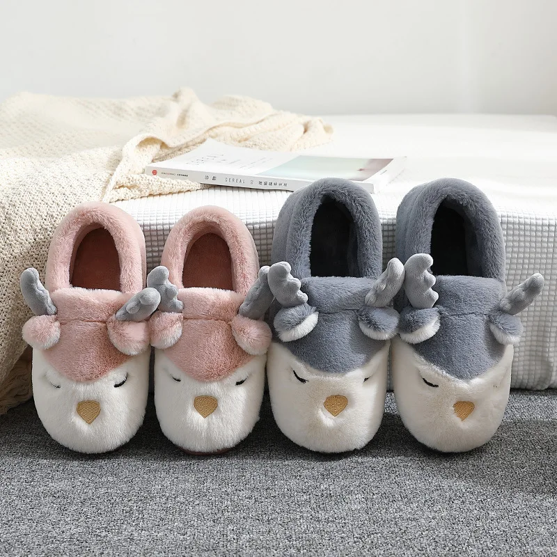 

Cotton Shoe Women's Home Lovers Indoor Cute Cartoon Warmed Cotton Shoe Women's Home Children Slippers Warm Slippers