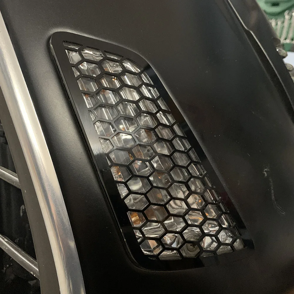 Мотоциклетные алюминиевые фары с сетчатой отделкой Защитная лампа сетчатая