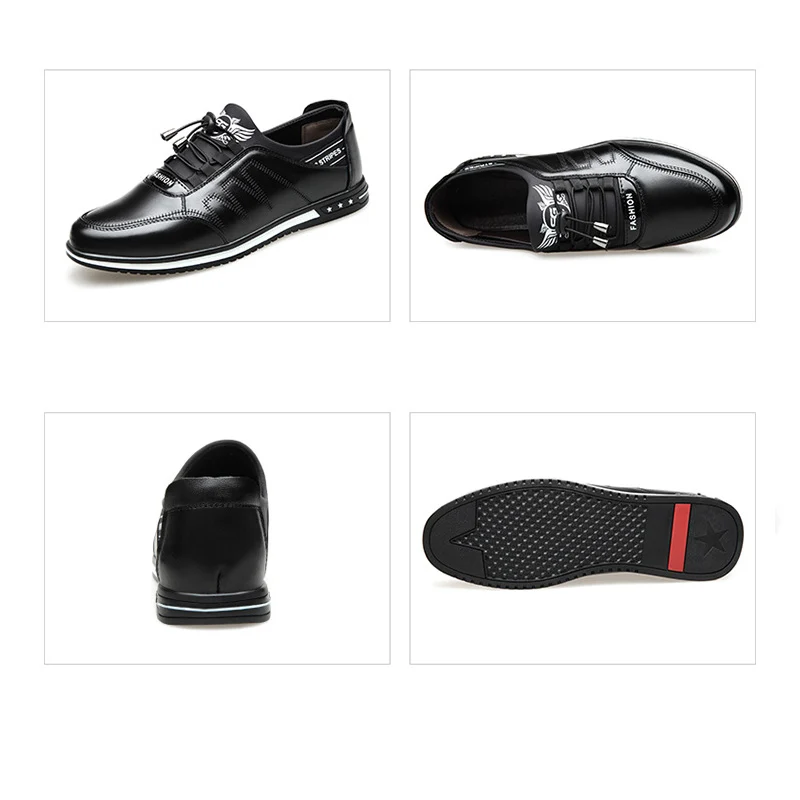 Мужские туфли-оксфорды Большие размеры 38-48 Качественная обувь из натуральной