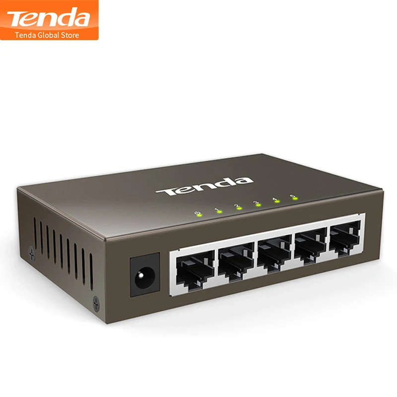 Tenda TEG1005D 5 портов 1000 м гигабитный Ethernet коммутатор, 10/100/1000Mpbs Ethernet сетевые коммутаторы, концентратор LAN, полный дуплексный, Auto MDI/MDIX