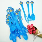 30 шт. Pokemones Пластик ножи, вилки и ложки День рождения украшение для принадлежности для рождения детей Сувениры 1