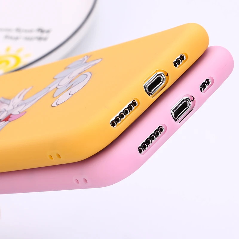 

Cute Cartoon Bugs Rabbit Phone Case For Apple iPhone 11 12 Pro Max mini 7 8 6 6S Plus XR X XS MAX 5 5S SE Shockproof