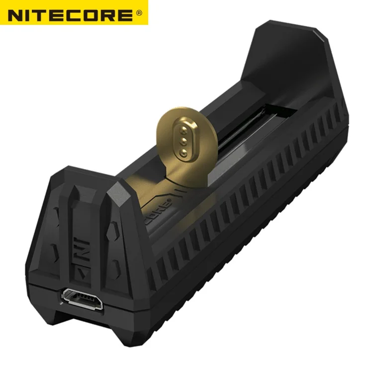 NITECORE F1 зарядное устройство 5V 1A Micro-USB внешний смарт-аккумулятор для Li-Ion IMR 26650 18650 10440 14500 батареи зарядное устройство