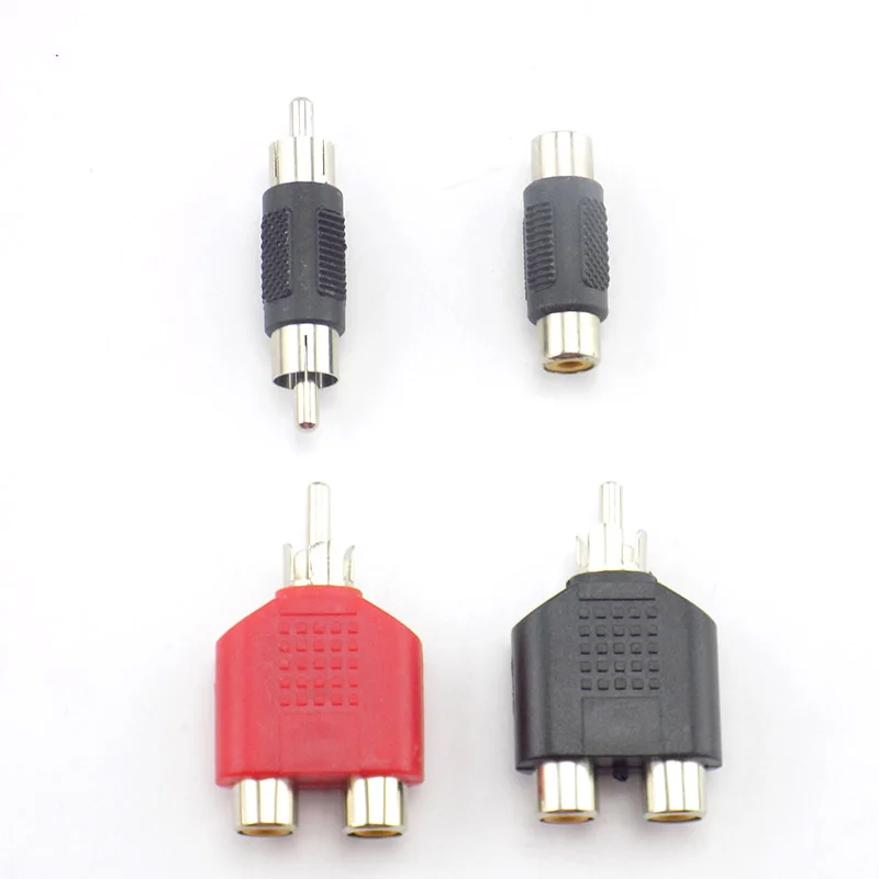 AV Jack RCA Male to Female Plug Video Converter Adapter DIY Audio Cable CCTV Camera Security System | Электроника