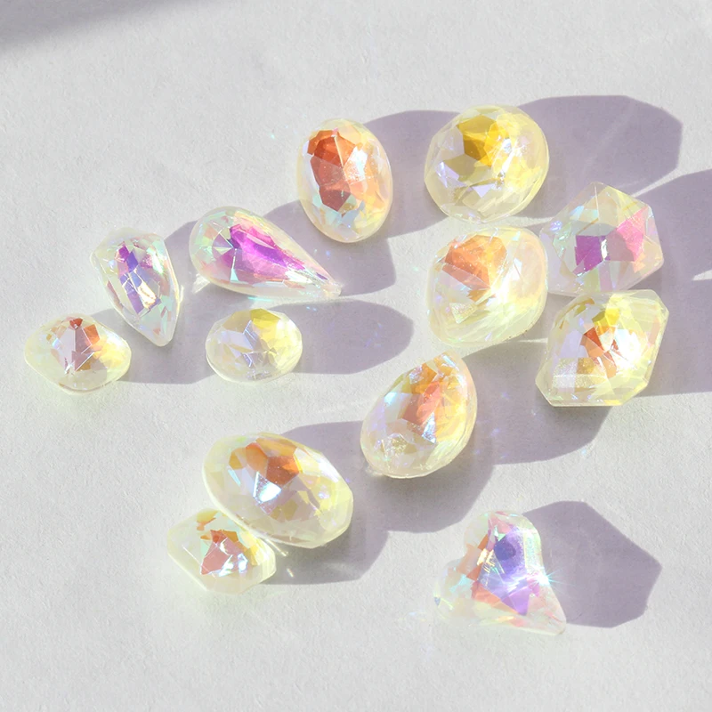 Квадратный восьмиугольный цветок Стразы Кристалл K9 стекло для изготовления