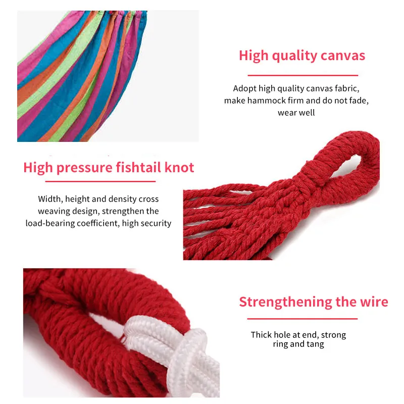 Пеший Туризм Кемпинг 280*80 см гамак Портативный нейлон Безопасность парашют