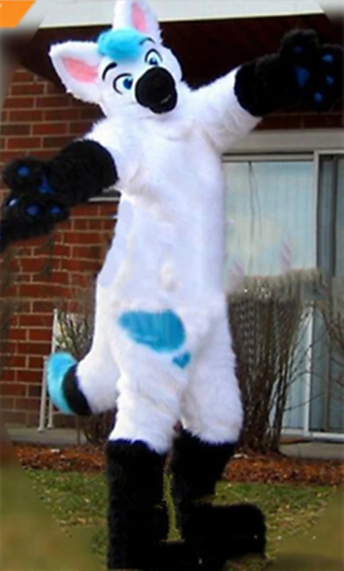 Костюм-Талисман из длинного меха лисы и волка | Тематическая одежда униформа