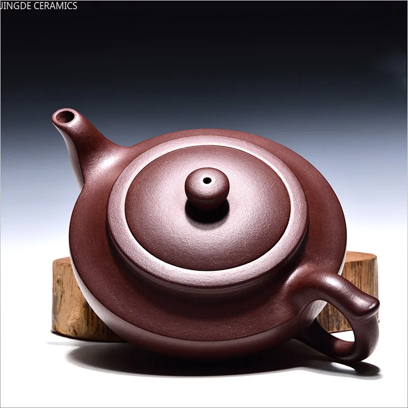 

240ml Yixing Handmade Boutique Teaware Dahongpao Tea Pots Purple Clay Stone Scoop Teapot Beauty Kettle Chinese Tea Ceremony Gift