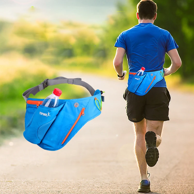 

Women Men Running Belt Jogging Cycling Sports pockets mobile phone outdoor riding hiking bag waterproof water bottle bag belt