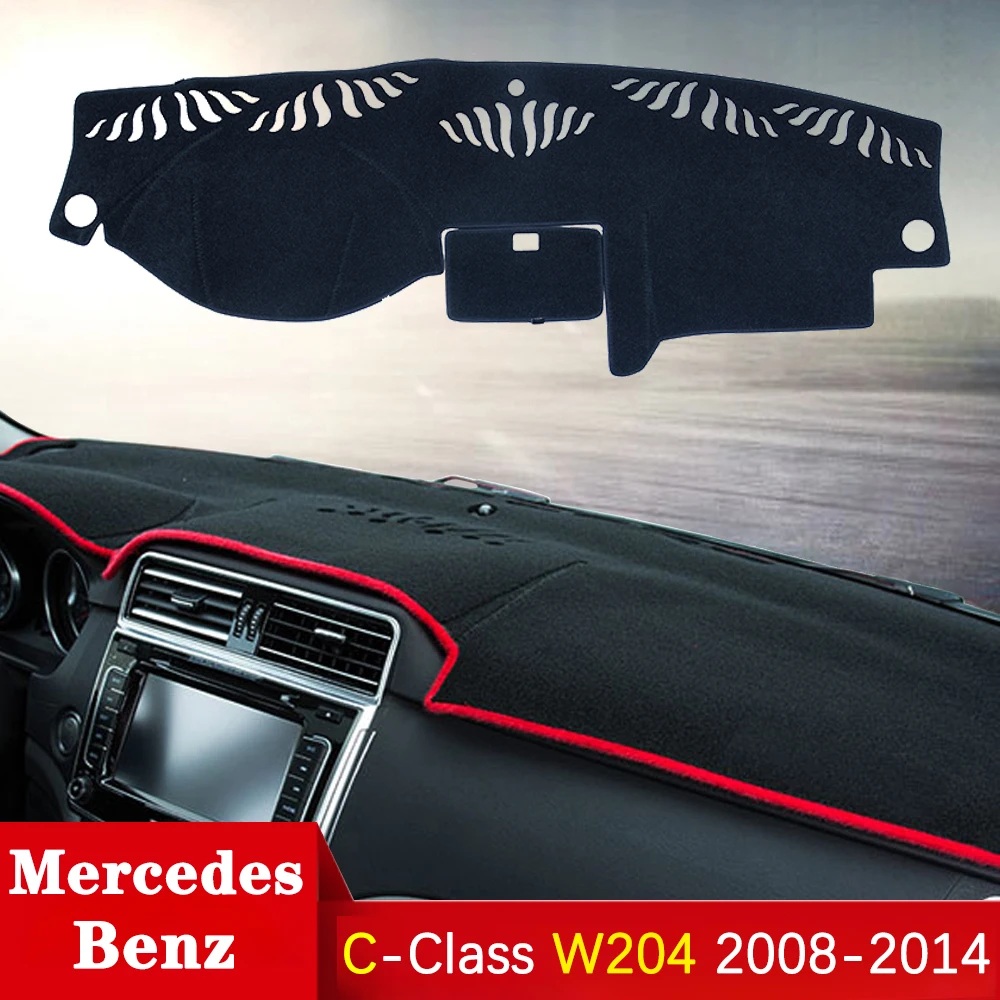 

For Mercedes Benz C-Class W204 Anti-Slip Mat Dashboard Pad Sunshade Dashmat Carpet Accessories C-Klasse C180 C200 C220 C250 C300