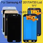 Catteny A7 2017 дисплей для Samsung Galaxy A720 ЖК-дисплей с сенсорной панелью дигитайзер в сборе A720F Замена + Инструменты