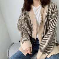 fall 2021 autumn women new hot selling crop top sweater cardigan women korean fashion netred casual knitted ladies tops bay209