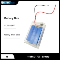 new 1865021700 power bank cases 3x 1865021700 battery holder storage box case 3 slot batteries container with wire lead