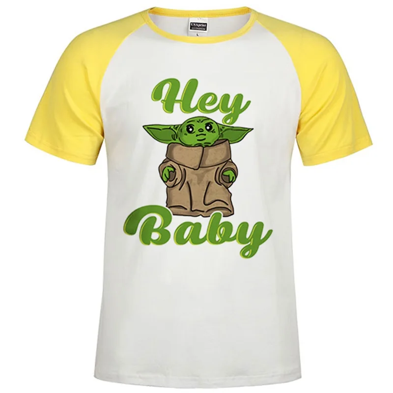 Adopt This Baby Yoda/футболка Мандалорская футболка с джедаем с цифровым принтом, европейский размер, вырез лодочкой, мягкие хлопковые топы со смешными героями фильмов «Звездные войны» - Цвет: 73