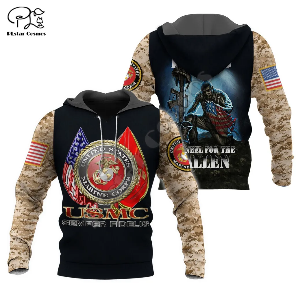 

PLstar Cosmos USMC Marine Corps 3D Printed 2021 New Fashion Hoodies Sweatshirts Zip Hooded For Man/Woman Casual Streetwear U21