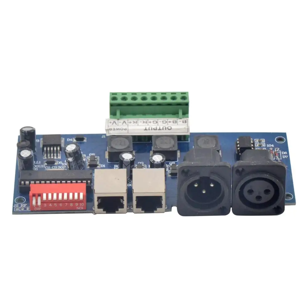 DC12 24V постоянный ток 350 мА каждого цвета высокая мощность 3 канала DMX512 декодер для