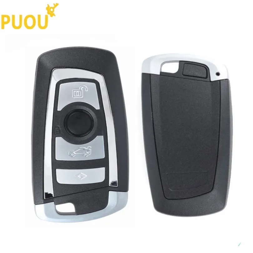 Сменный смарт чехол для автомобильного ключа с 4 кнопками BMW F CAS4 5 Series 7 X5 X6 F20